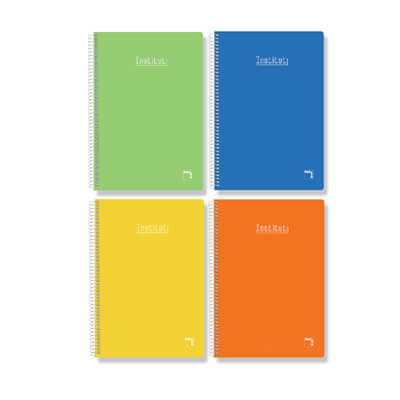 Cuaderno Folio C4 colores surtidos 80 hojas
