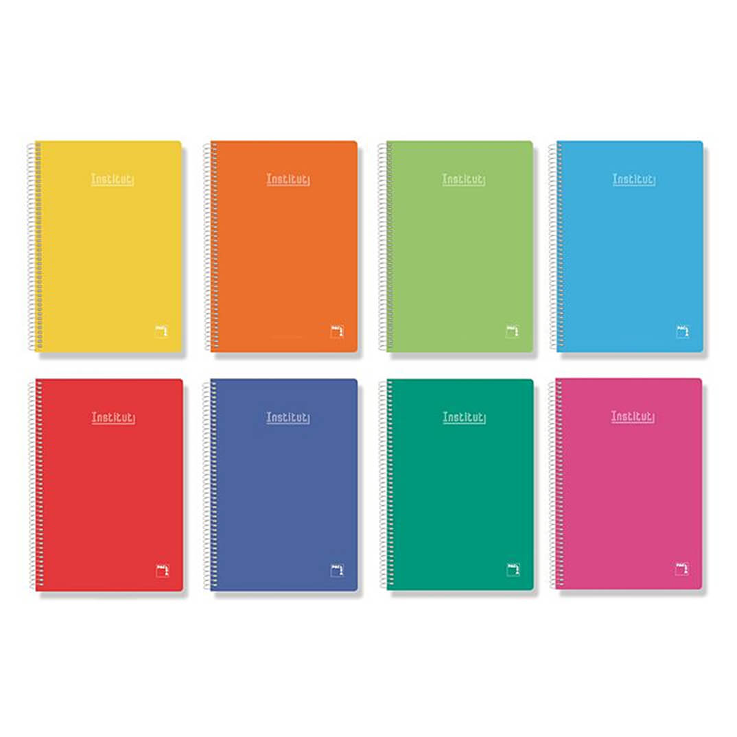 Quadern Foli tapa dura 80f pauta 2.5mm assortits