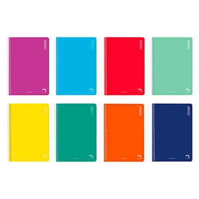 Cuaderno Folio C4 colores surtidos tapa dura 80h