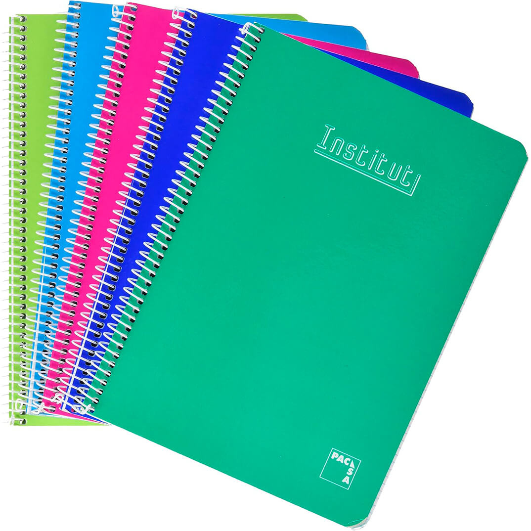 Quadern Pacsa 1/4 C4 80 fulls assortit de colors