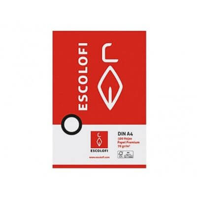 Pack 500 f recanvi Escolofi A4 ratllat hor.2 forat