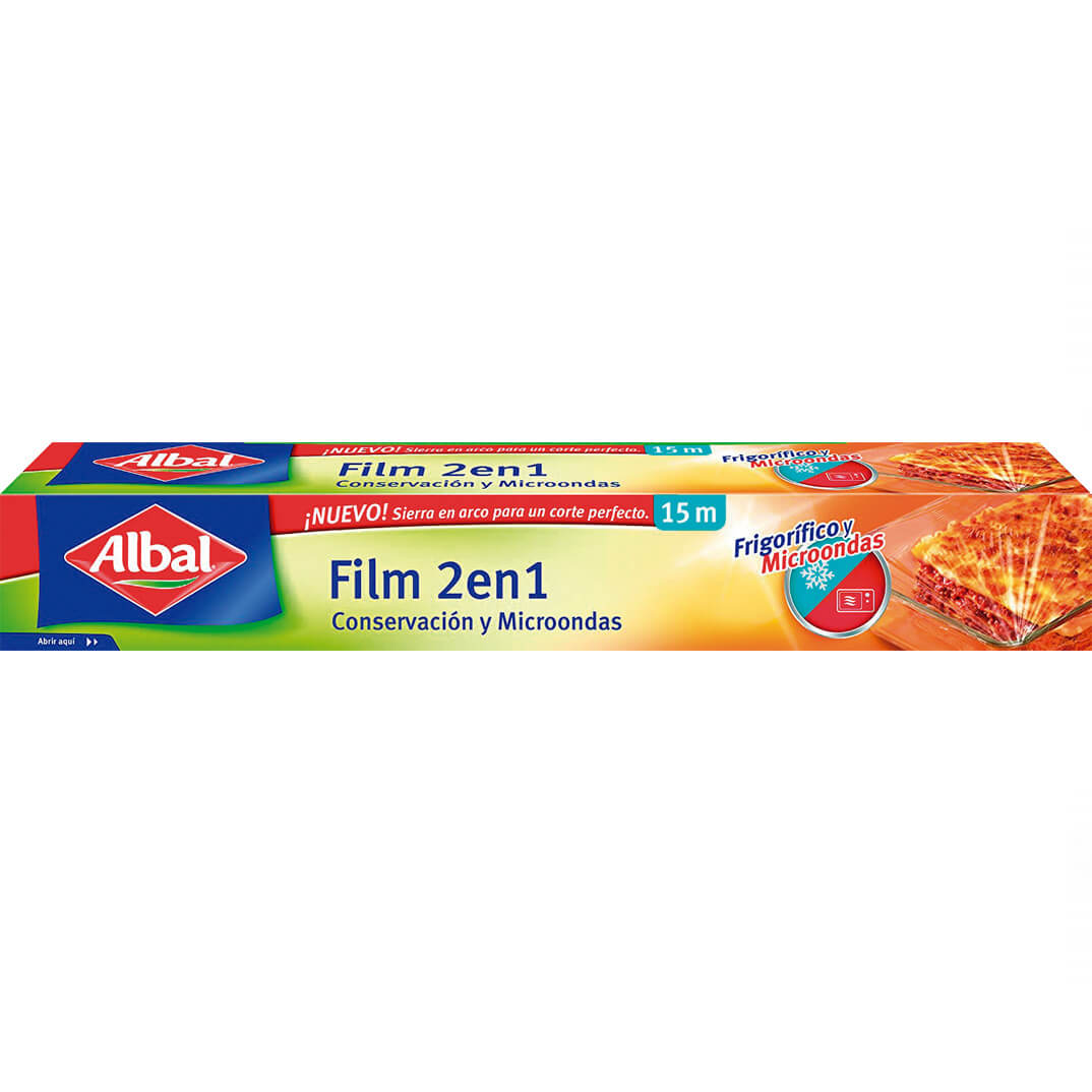 Rotllo film Albal 2 en 1 conservacio i microones