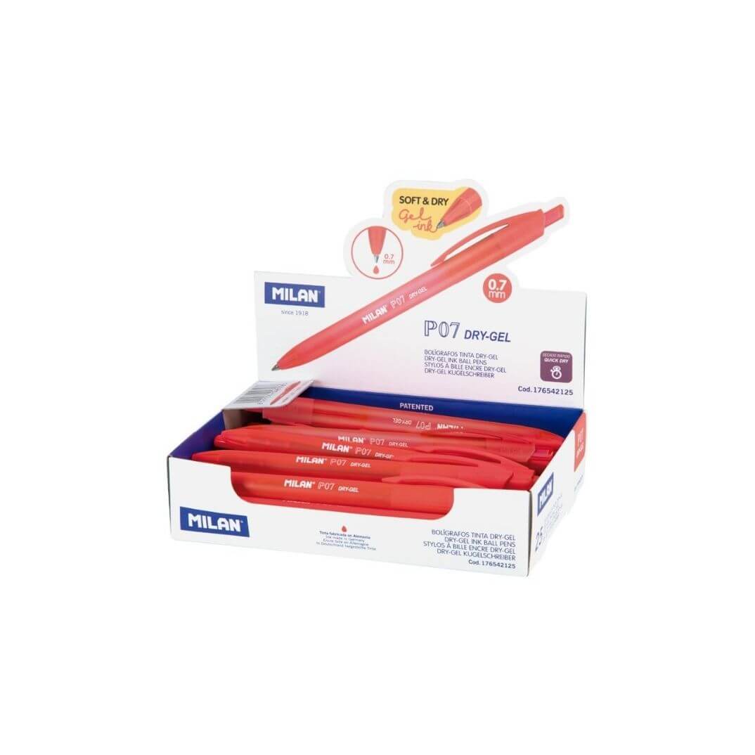 Bolígraf Milan Dry-Gel vermell