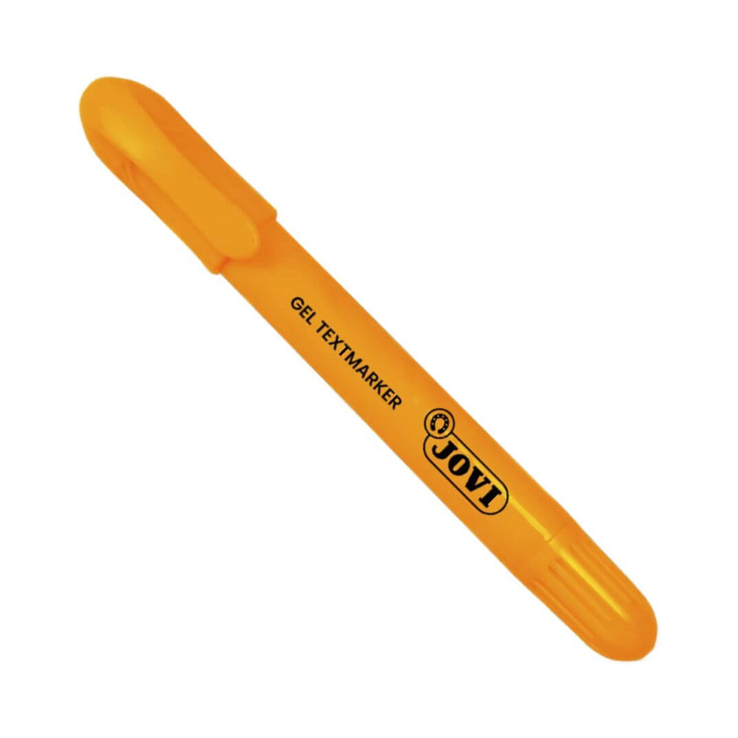 Marcador gel neó en stick taronja