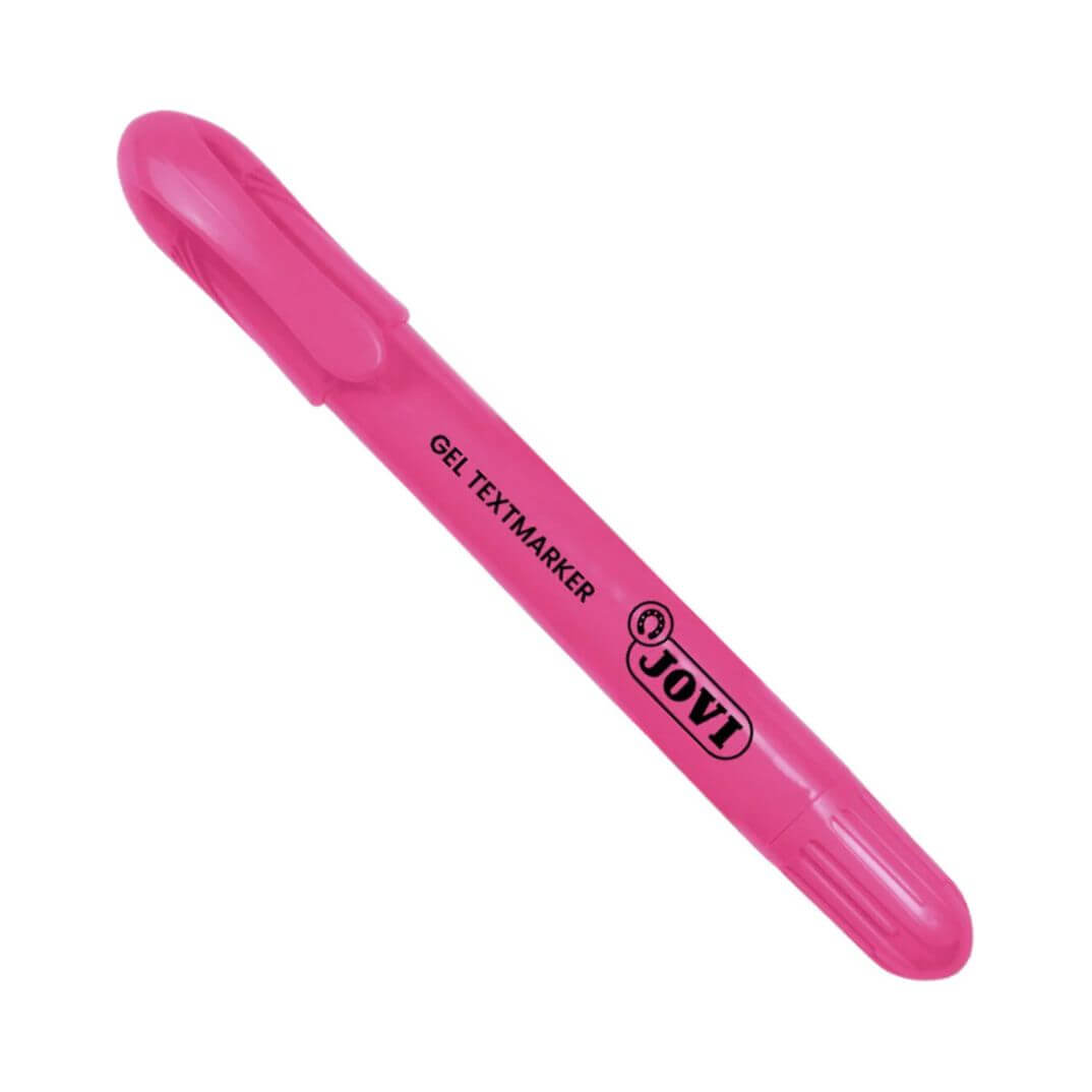 Marcador gel neó stick rosa