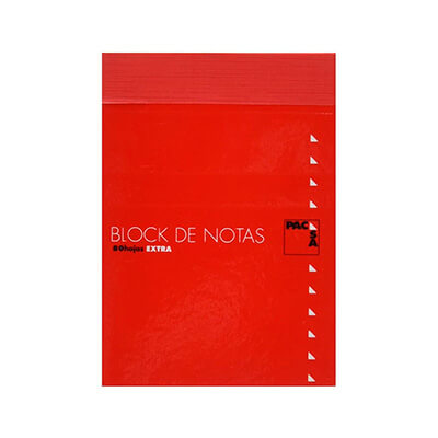 Bloc de notes Pacsa 1/16 amb tapa C4 80 fulls