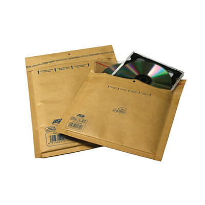 Pack de 10 sobres de burbujas envio CD 180x165mm