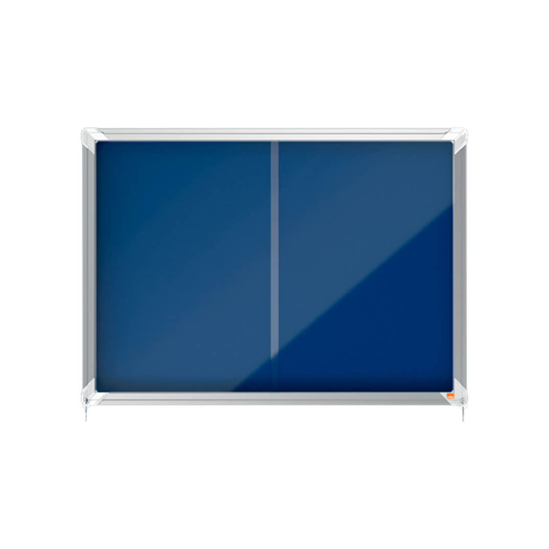 Vitrina Nobo feltre porta corredissa 8 x A4 blau