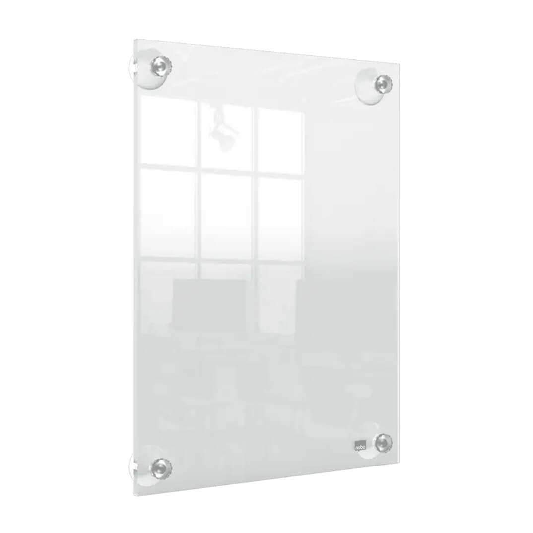 Porta póster Nobo acrílico A4 removible transpar.
