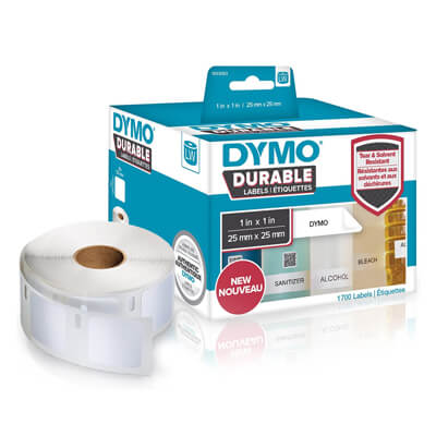 Pack 2 rotllos etiquetes Dymo 25x25mm