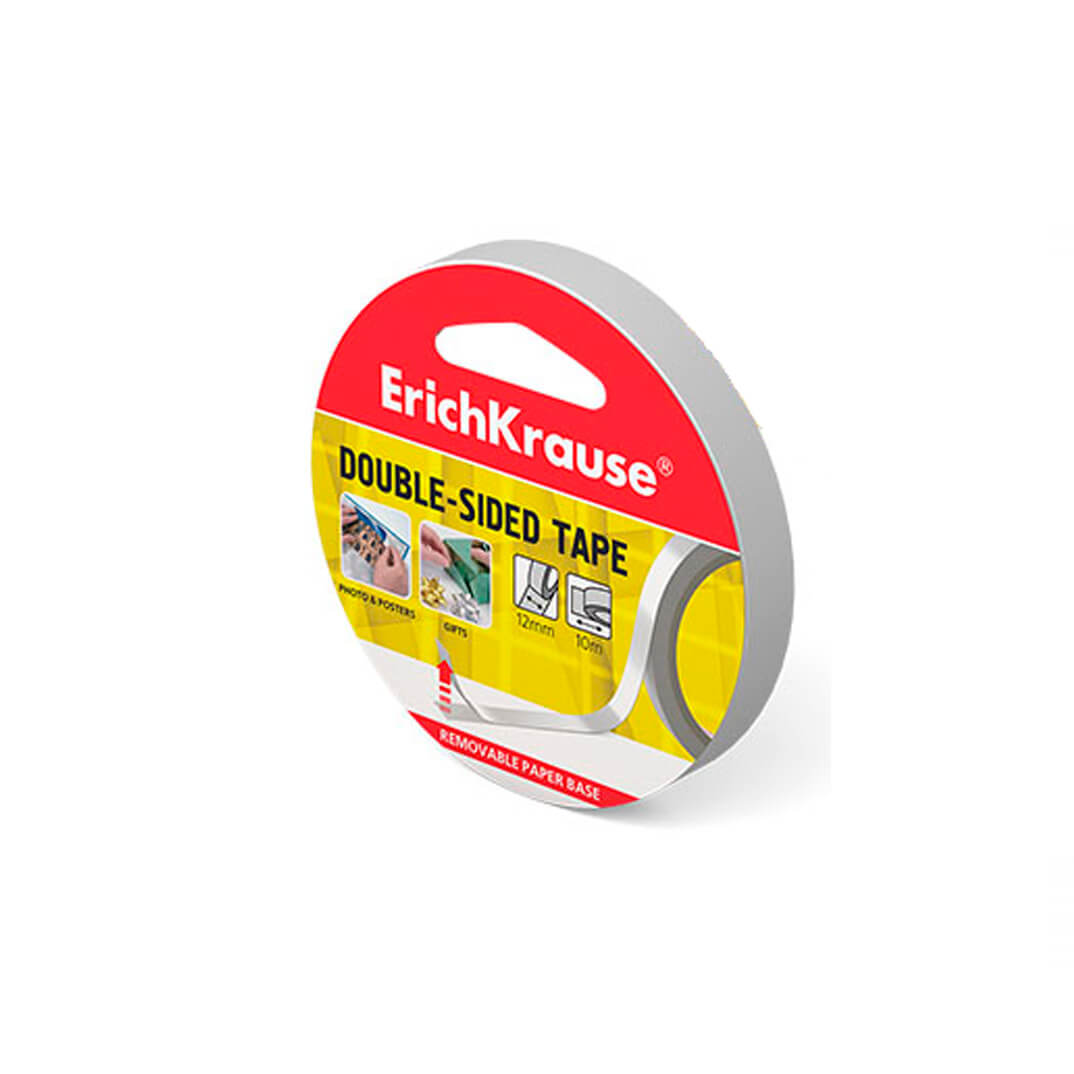 Cinta adhesiva ErichKrause doble cara 12mm x 10m