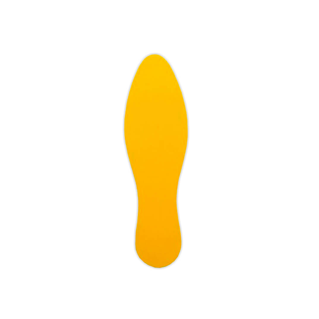 Símbolo "Huella" amarillo adh marcaje suelo (10u)