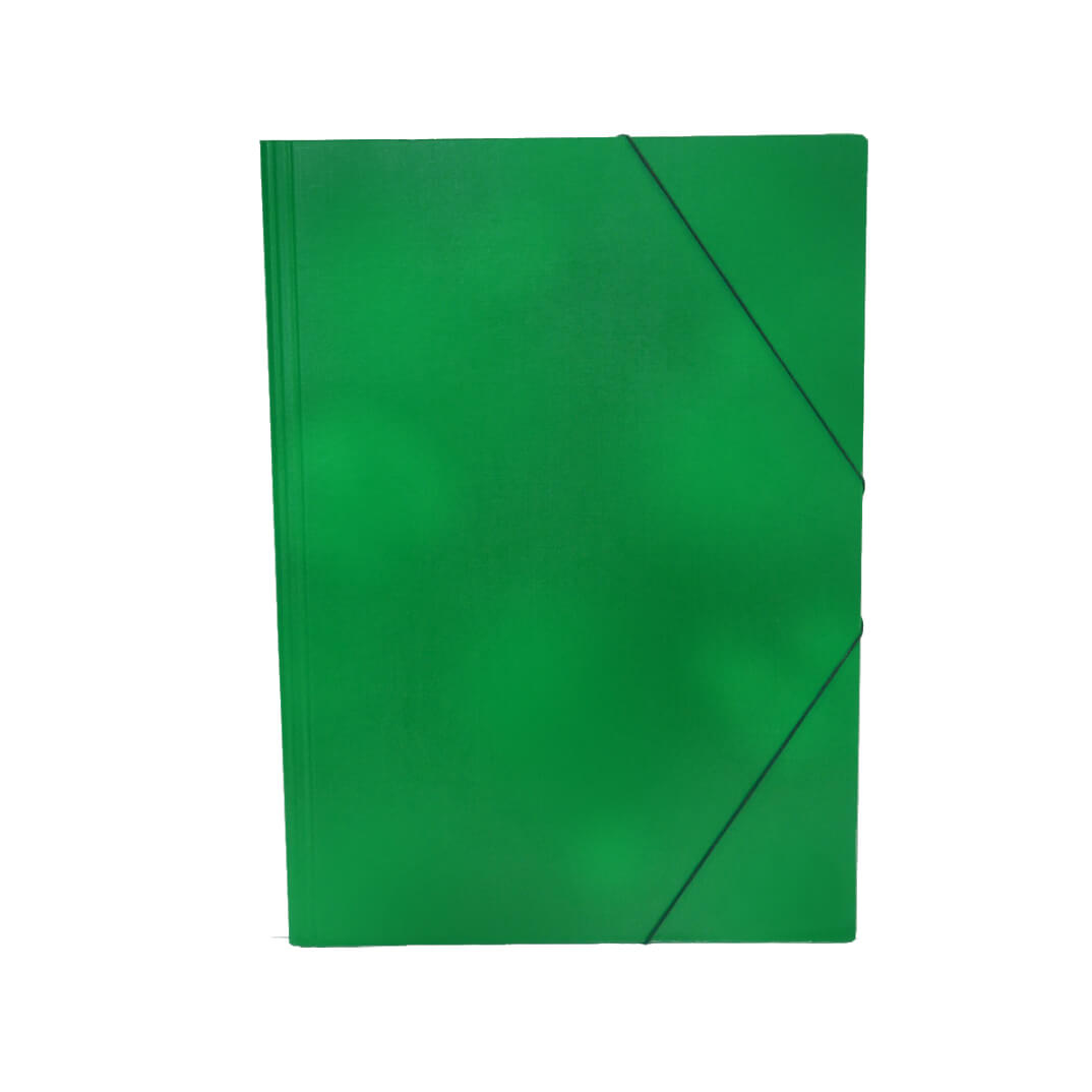 Carpeta cartón gofrada Folio verde