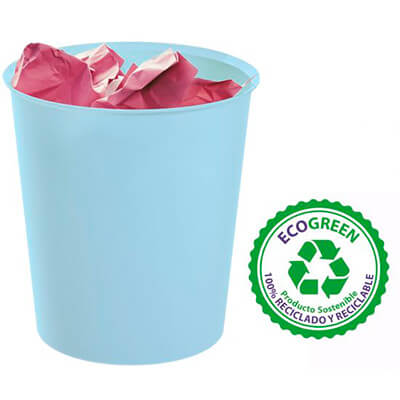 Paperera Archivo 2000 Ecogreen 18l blau pastel