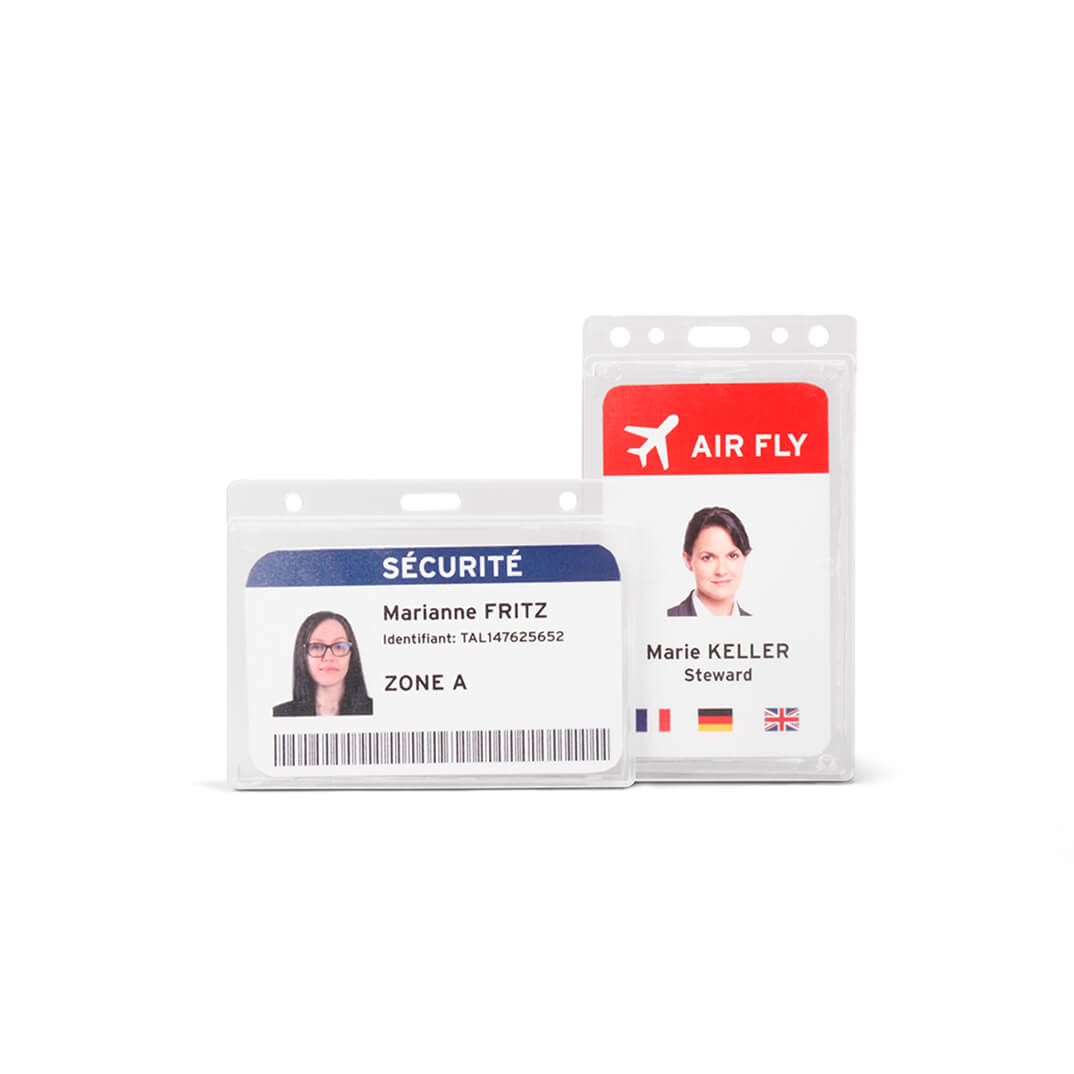 Pack 10 Titulares de tarjetas identificación 64x96