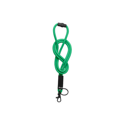 Cordón textil anilla/mosq. verde 5mmx46cm (10u)