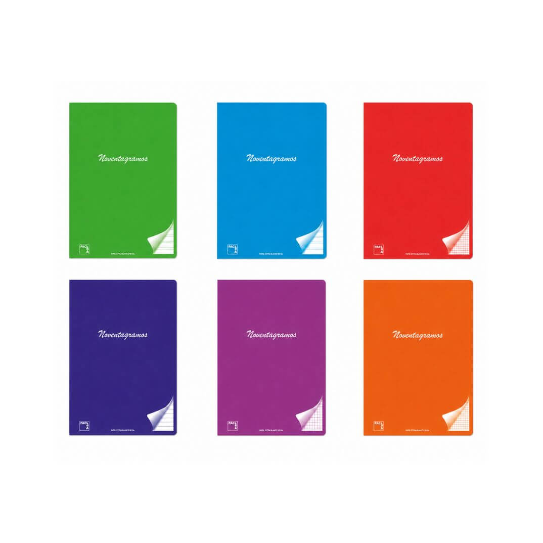 Cuaderno Pacsa A4 C4 48 hojas colores surtidos