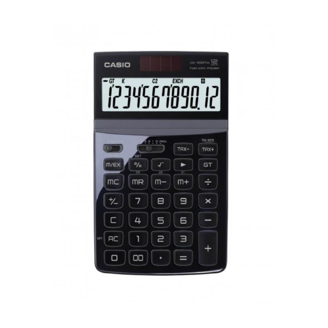 Calculadora de sobretaula Casio JW-200DQ-BK