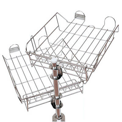 Soporte con 3 bandejas metálicas
