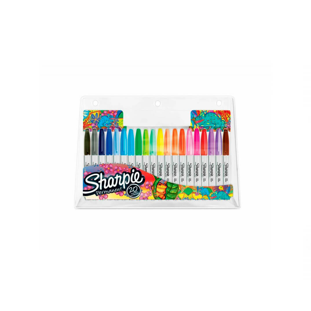 Estoig 20 retoladors Sharpie punta fina