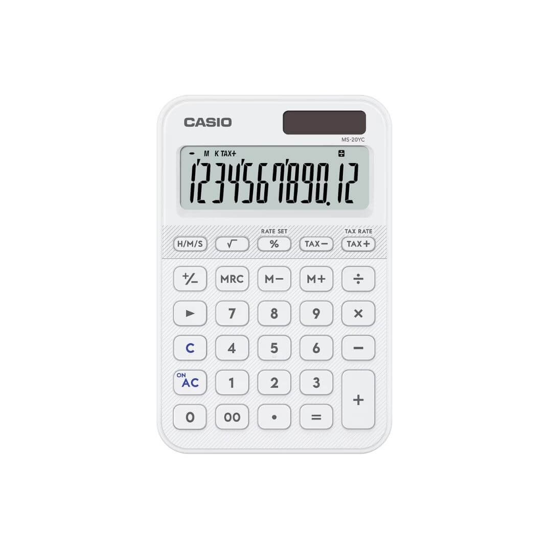 Calculadora de sobremesa Casio MS-20YC-WE