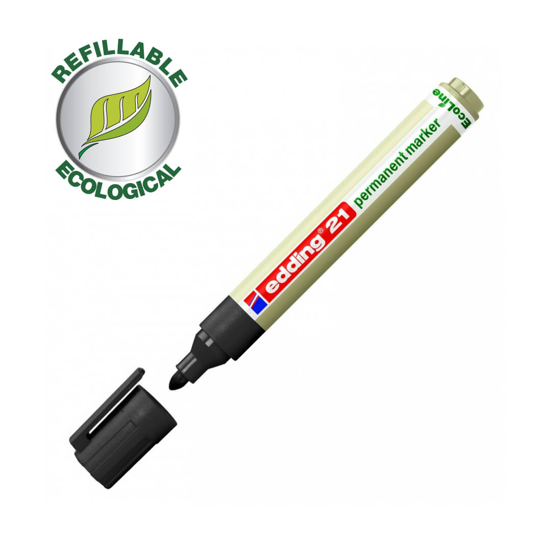 Rotulador permanente edding ecoline 21 negro