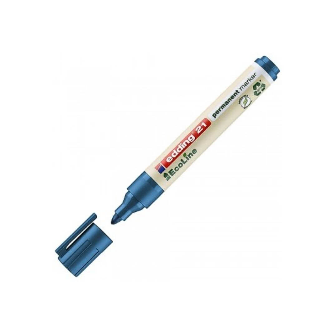 Rotulador permanente edding ecoline 21 azul