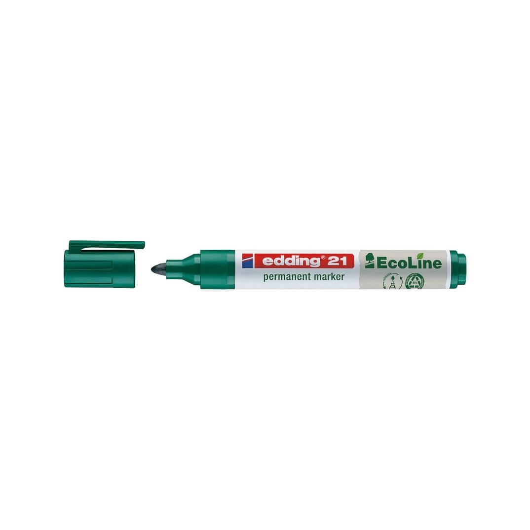 Rotulador permanente edding ecoline 21 verde