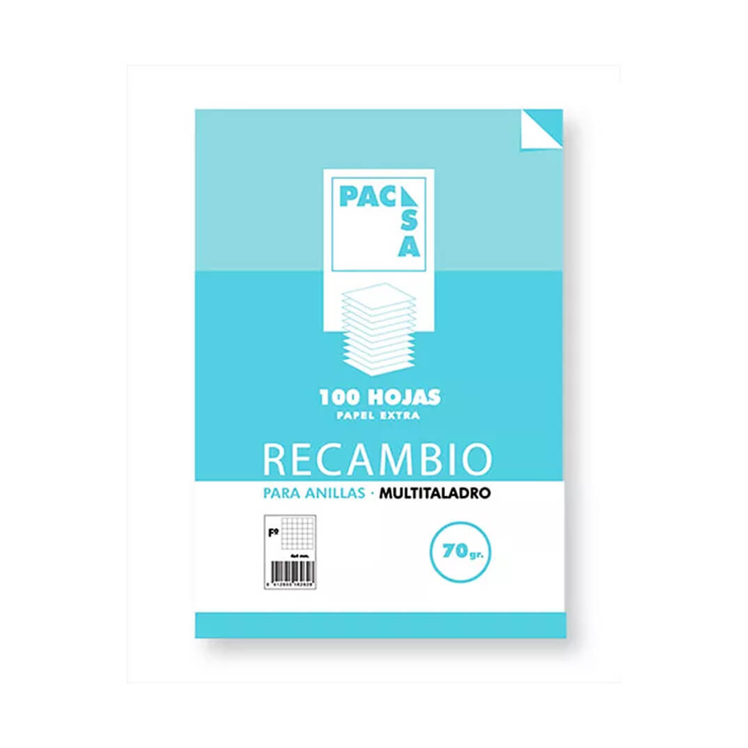 Recambio Folio 16 anillas cuadricula C4 70g 100 h