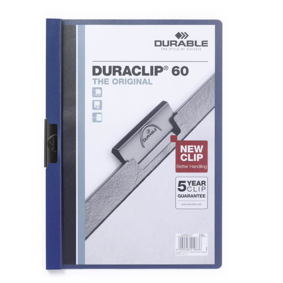 Carpeta Duraclip A4 60 hojas color azul