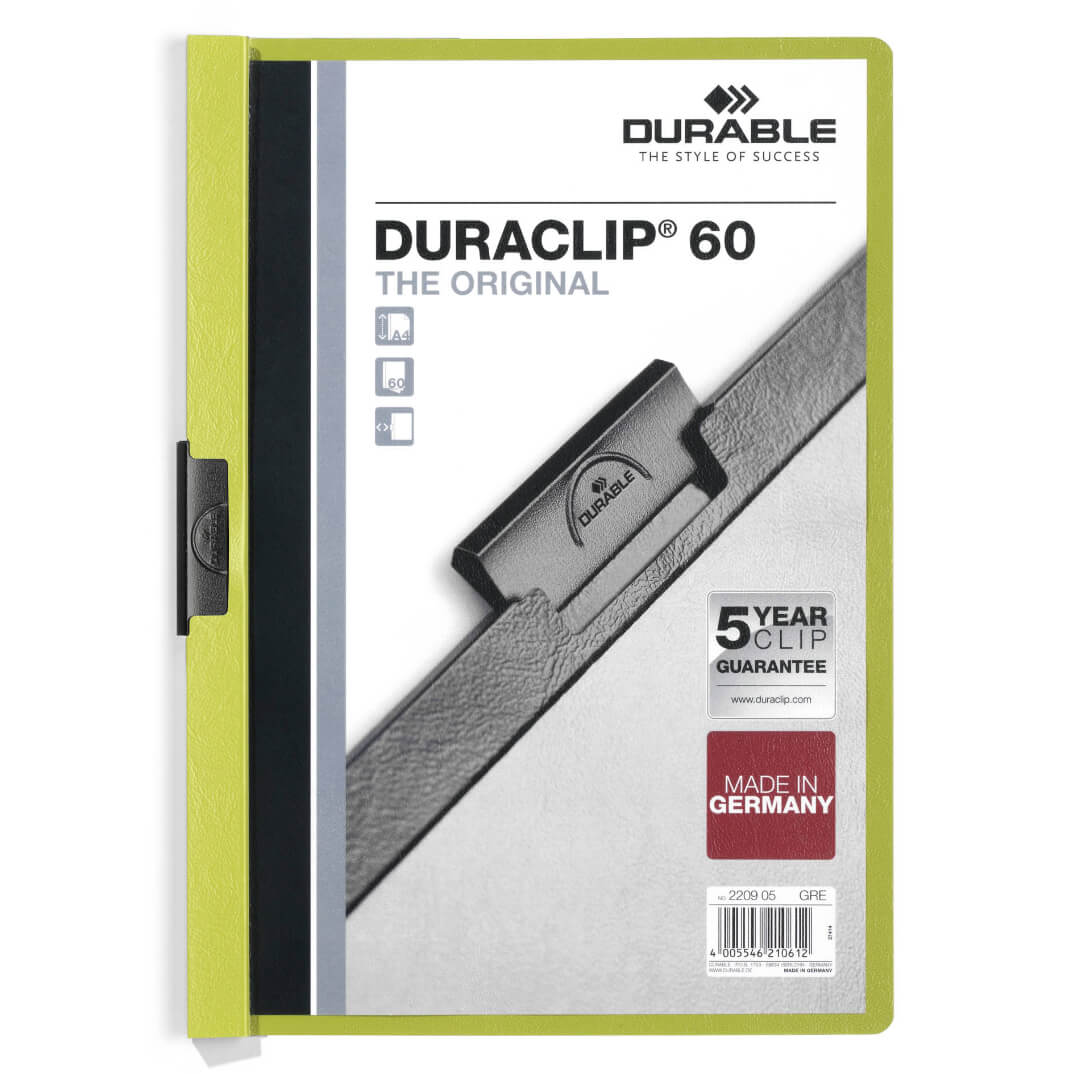 Carpeta Duraclip A4 60 hojas color verde