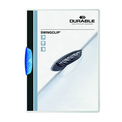 Carpeta amb pinça Durable Swingclip blava