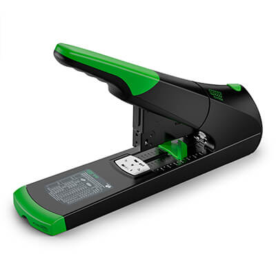 Grapadora Novus B50 re+new negra/verd