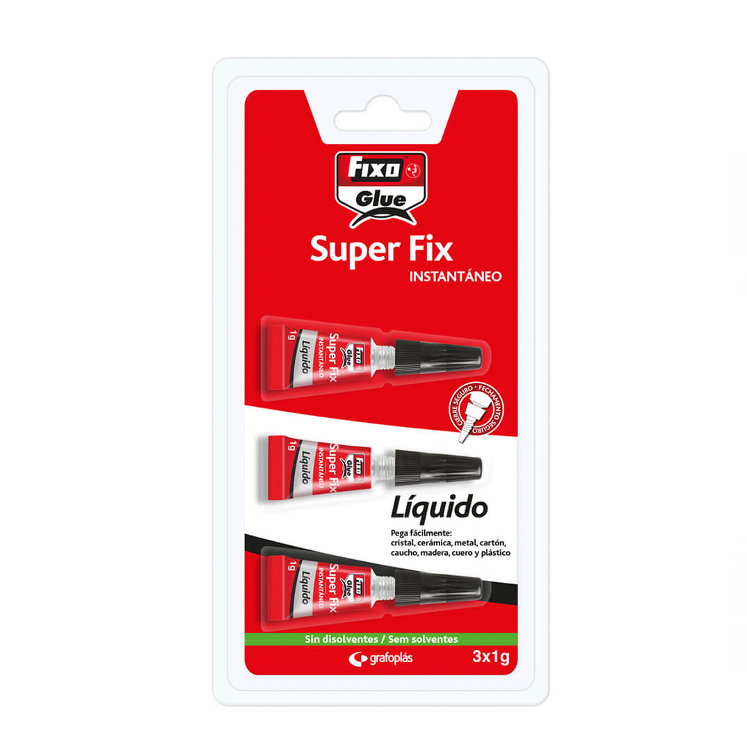 Pack 3 tubs pegament instantani Fixo 1g