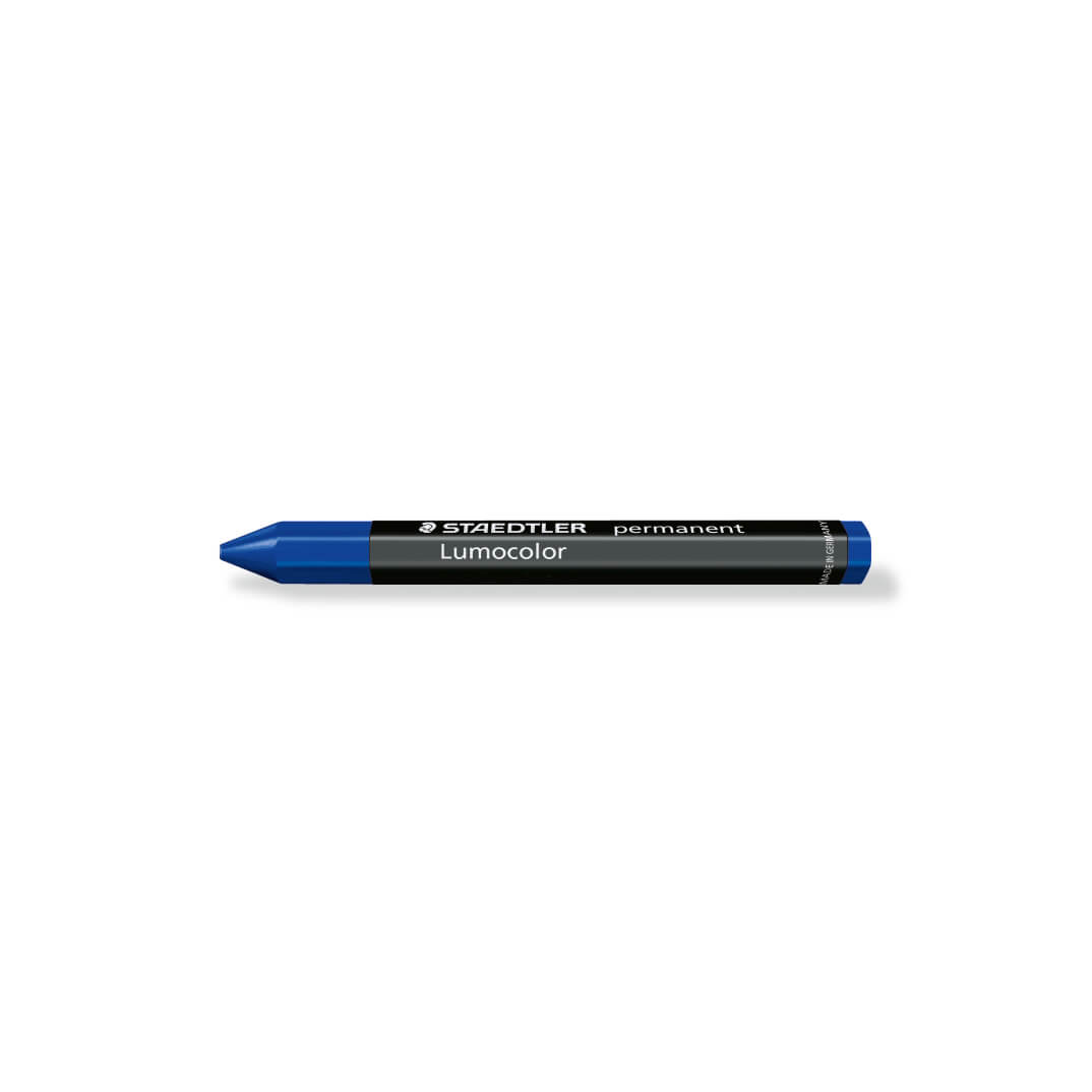 Caja 12 crayones cera azul Staedtler