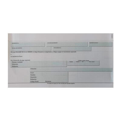 SP 1000 Hojas Carta A4 90gr pagaré troquelado
