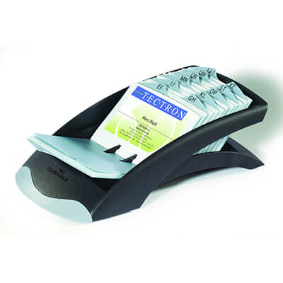 Tarjetero Durable Visifix Desk Vegas negro