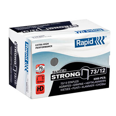 Grapas Rapid Super Strong 73/12 galv. (c/ 5000)