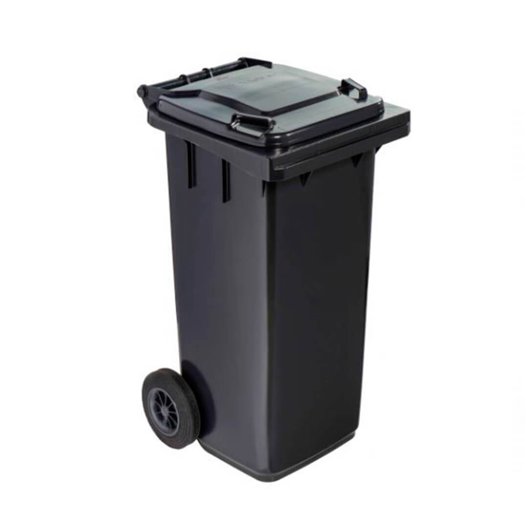 Contenidor residus amb rodes gris 120 llitres