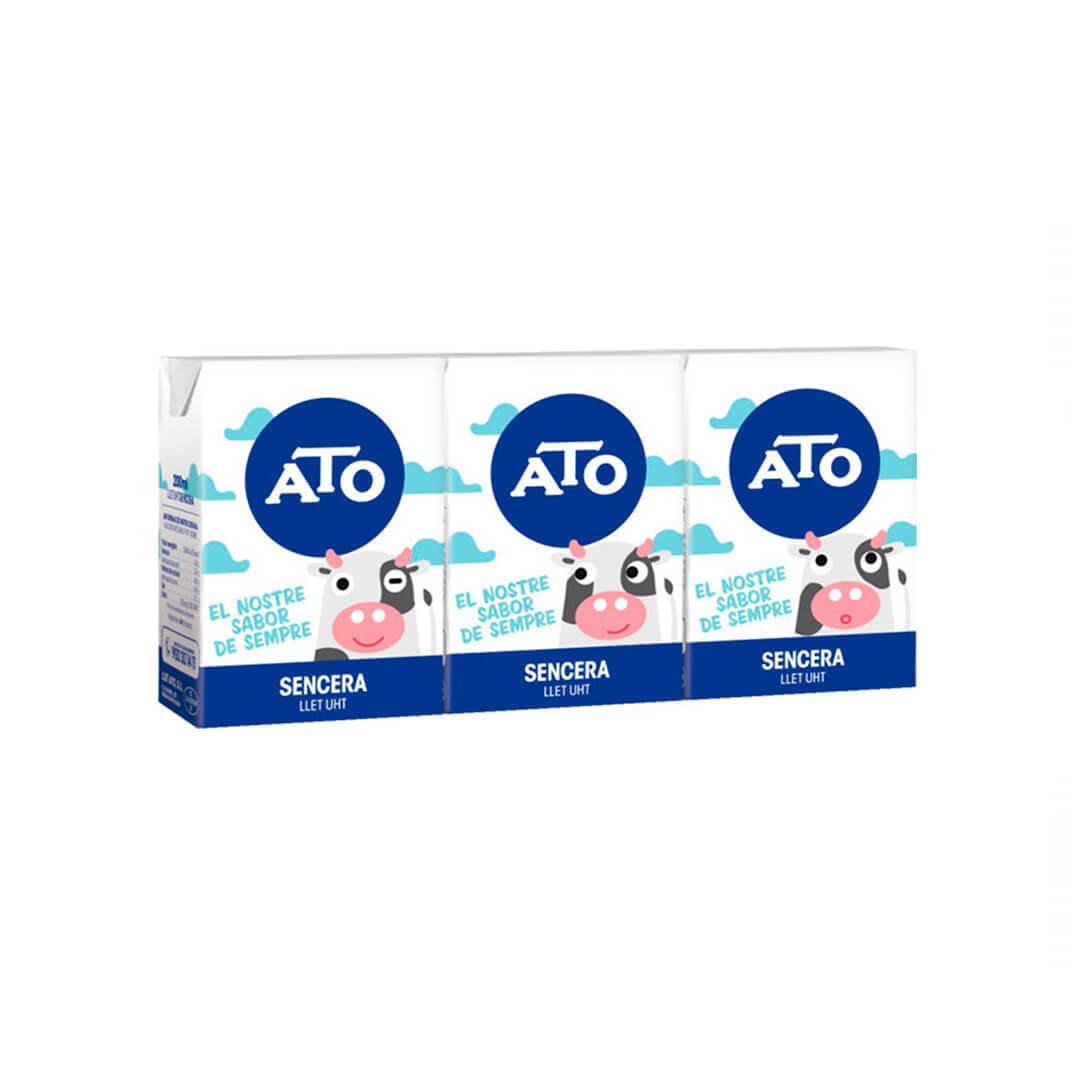 Pack 3 Leche entera  Ato 200ml