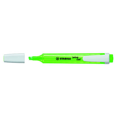 Rotulador fluor Stabilo swing verde