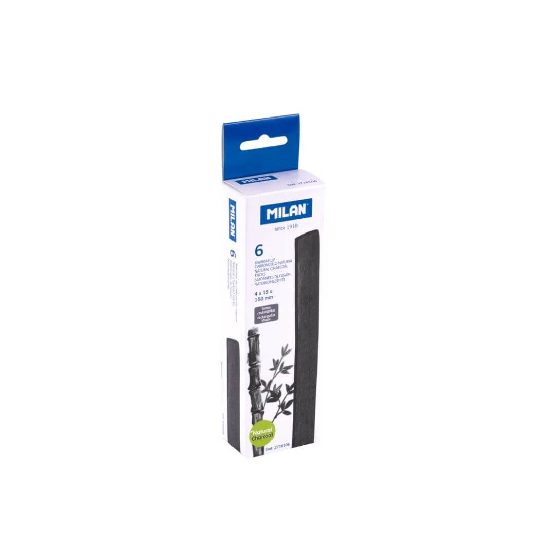 Caixa 6 barretes carbonet Milan 15x4 mm