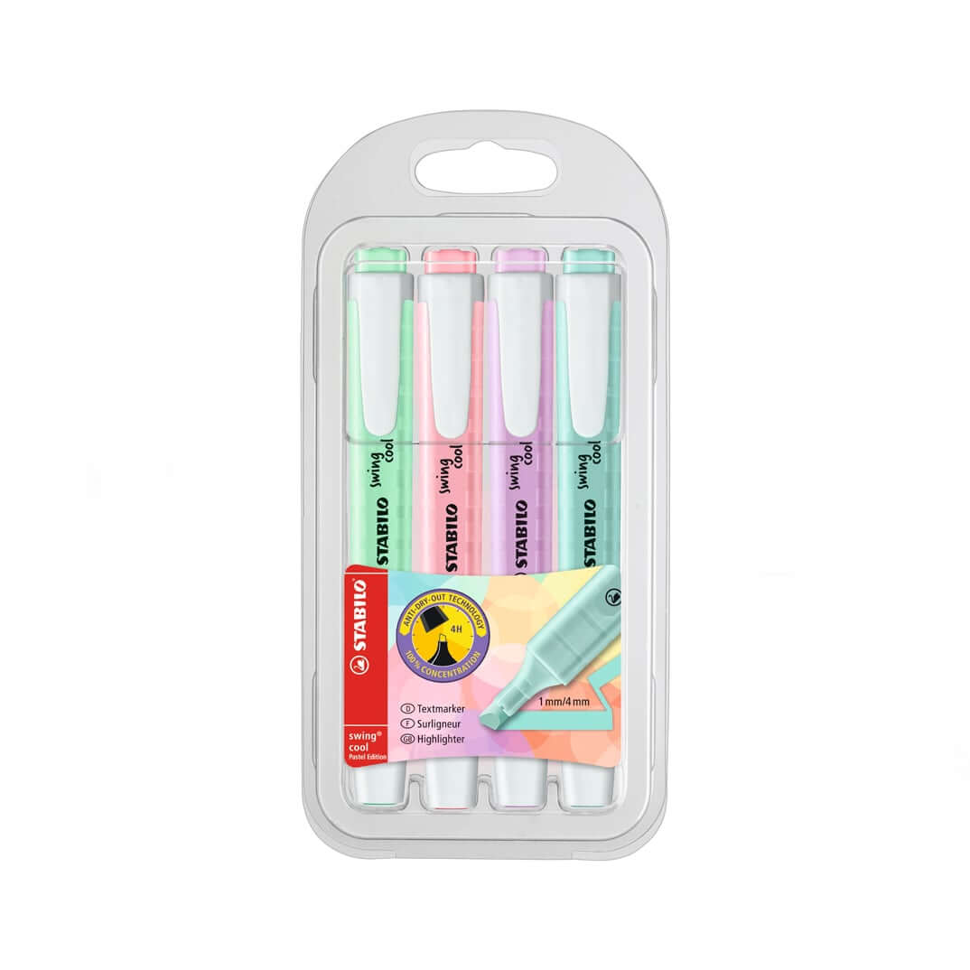 Marcador Stabilo Swing Cool pastel (4u)