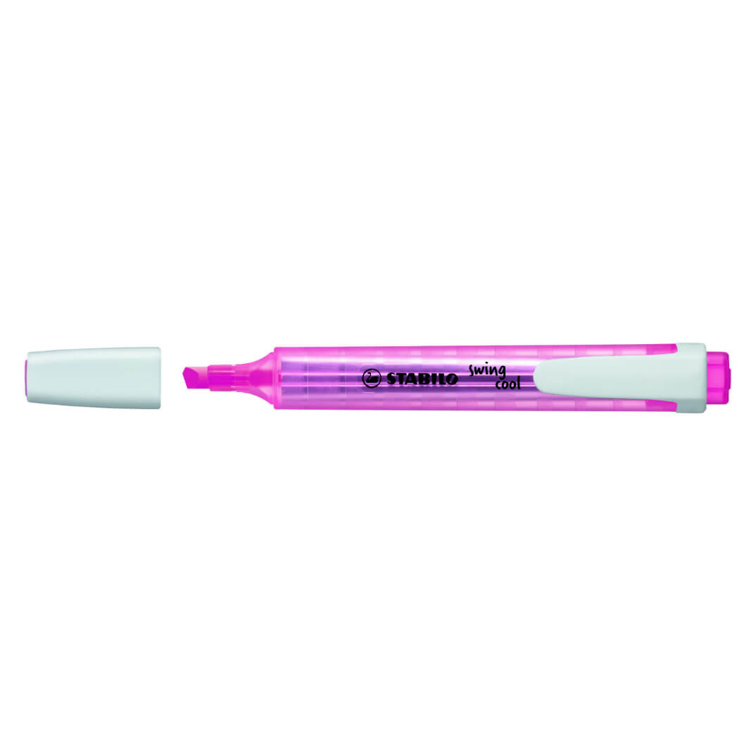 Rotulador flúor Stabilo swing rosa