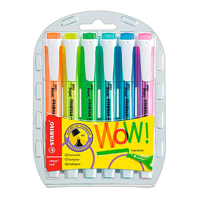 Estoig de 6 unitats Stabilo Swing Cool