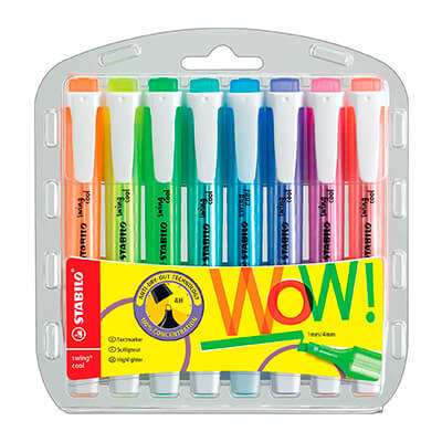 Estoig de 8 unitats Stabilo Swing Cool