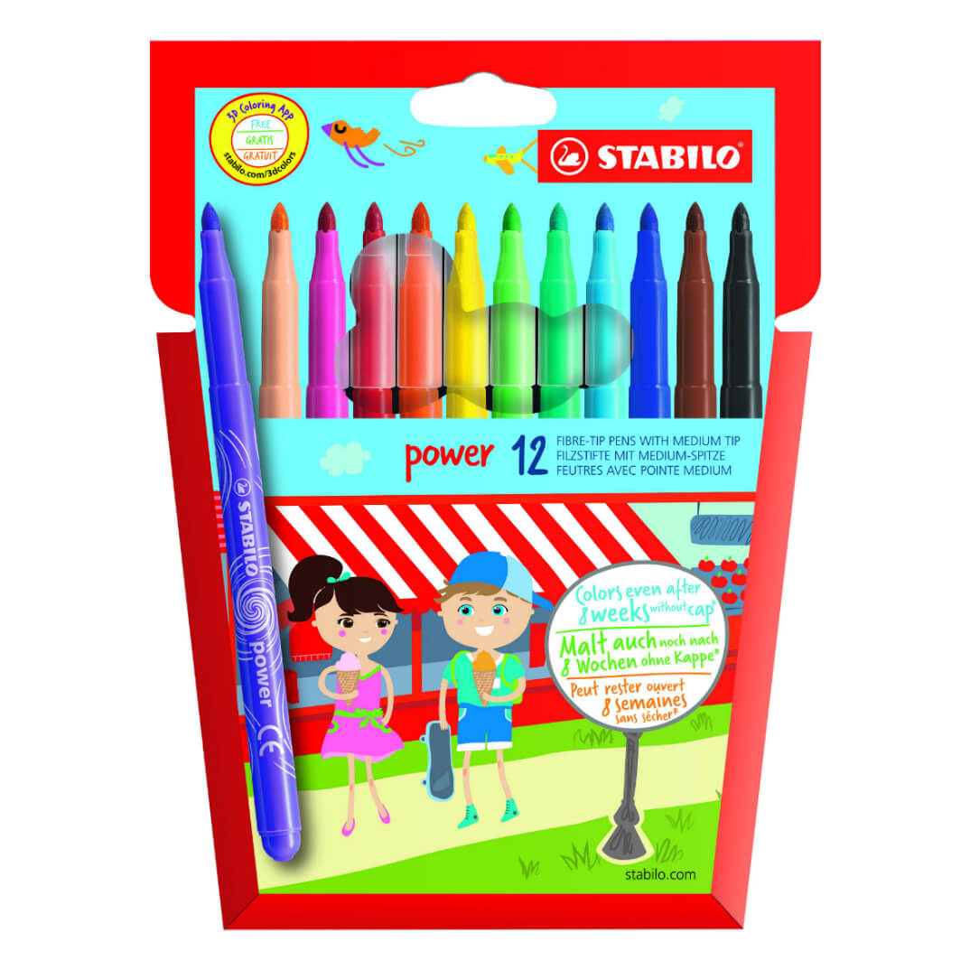 Rotulador Stabilo Power 12 unitats