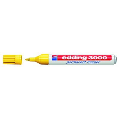 Rotulador edding 3000 amarillo
