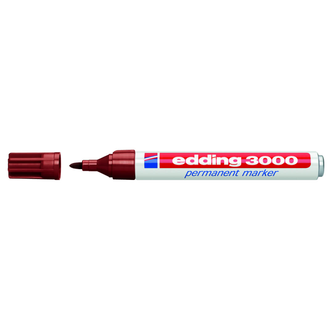 Rotulador edding 3000 marrón