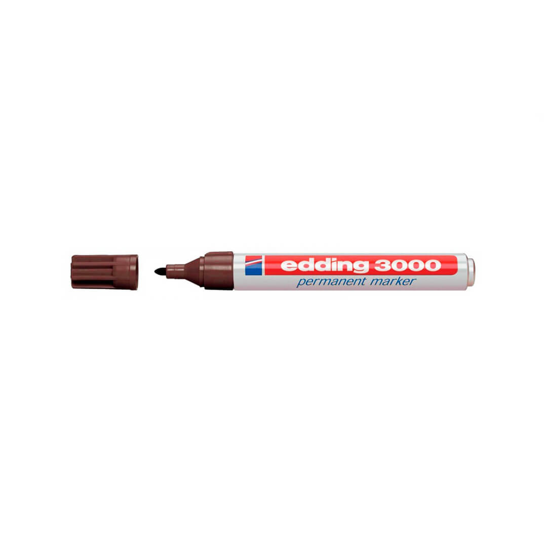 Rotulador edding 3000 marrón oscuro